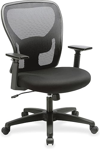 Lorell Silla de trabajo de malla con respaldo medio
