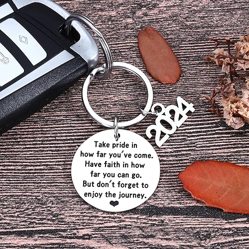 Miniatura 3 de Regalos de graduación para él, su clase de 2024, estudiantes mayores, llavero de maestría de graduación, enfermeras, estudiantes de la universidad,