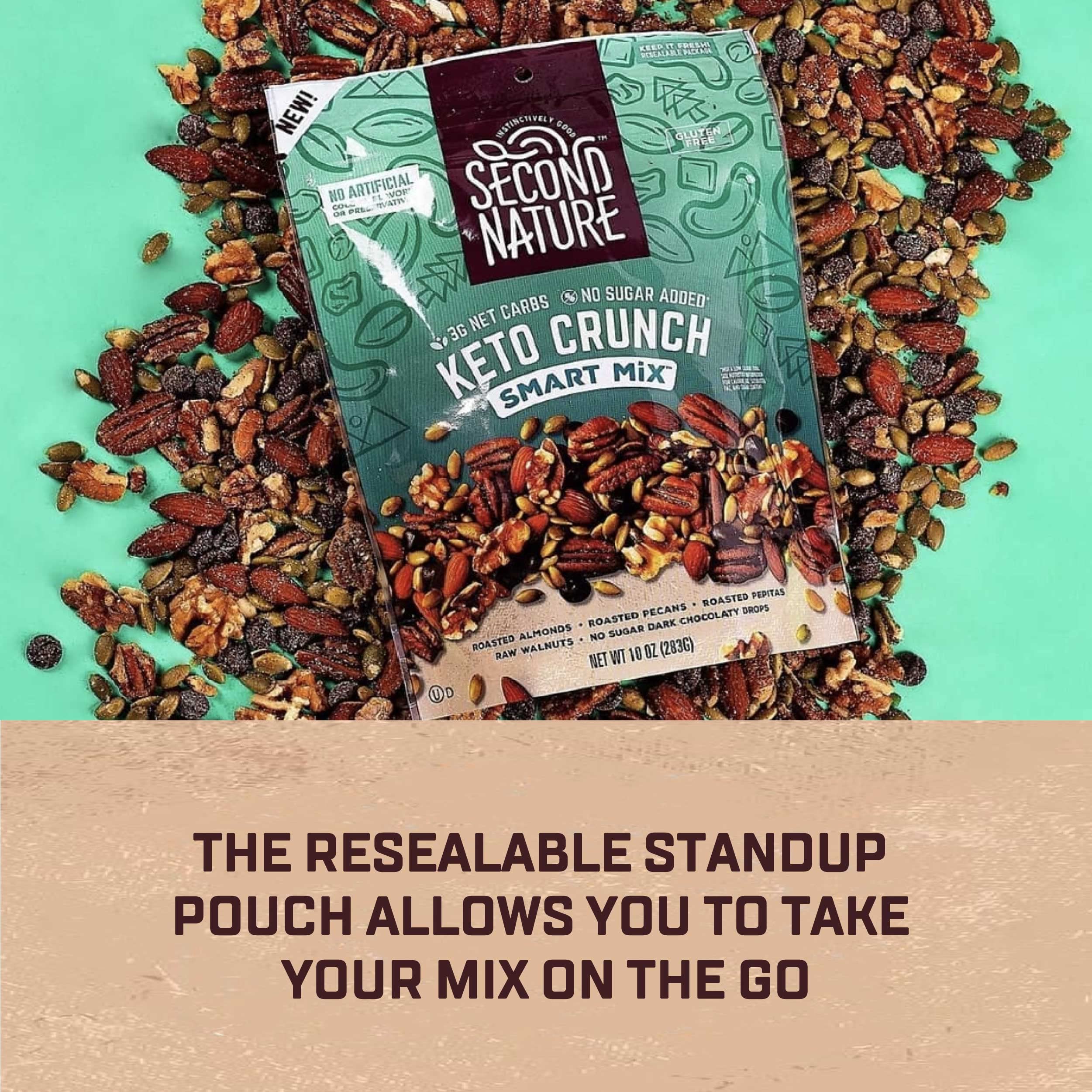 Amazon.com: Second Nature Keto Crunch Smart Snack Mix, 10 oz