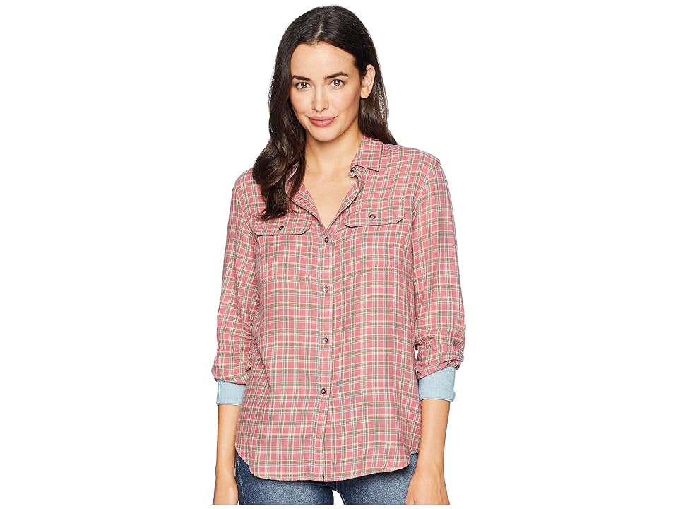

CHAPS Long Sleeve Shirt (Pink Multi) Women's Clothing