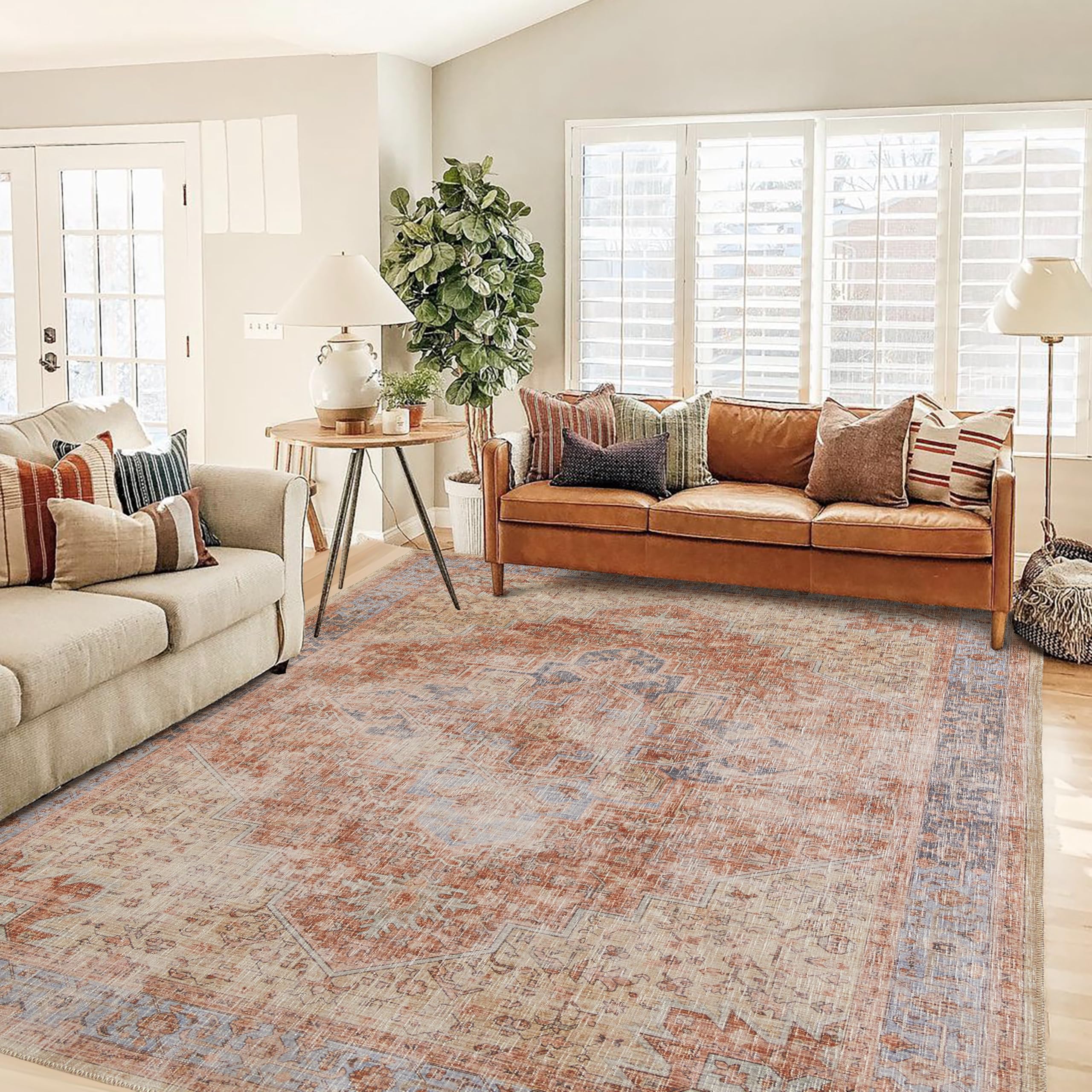 Amazon.com: BILEEHOME Bohemian Area Rug 6x9 for Dining Room Table ...