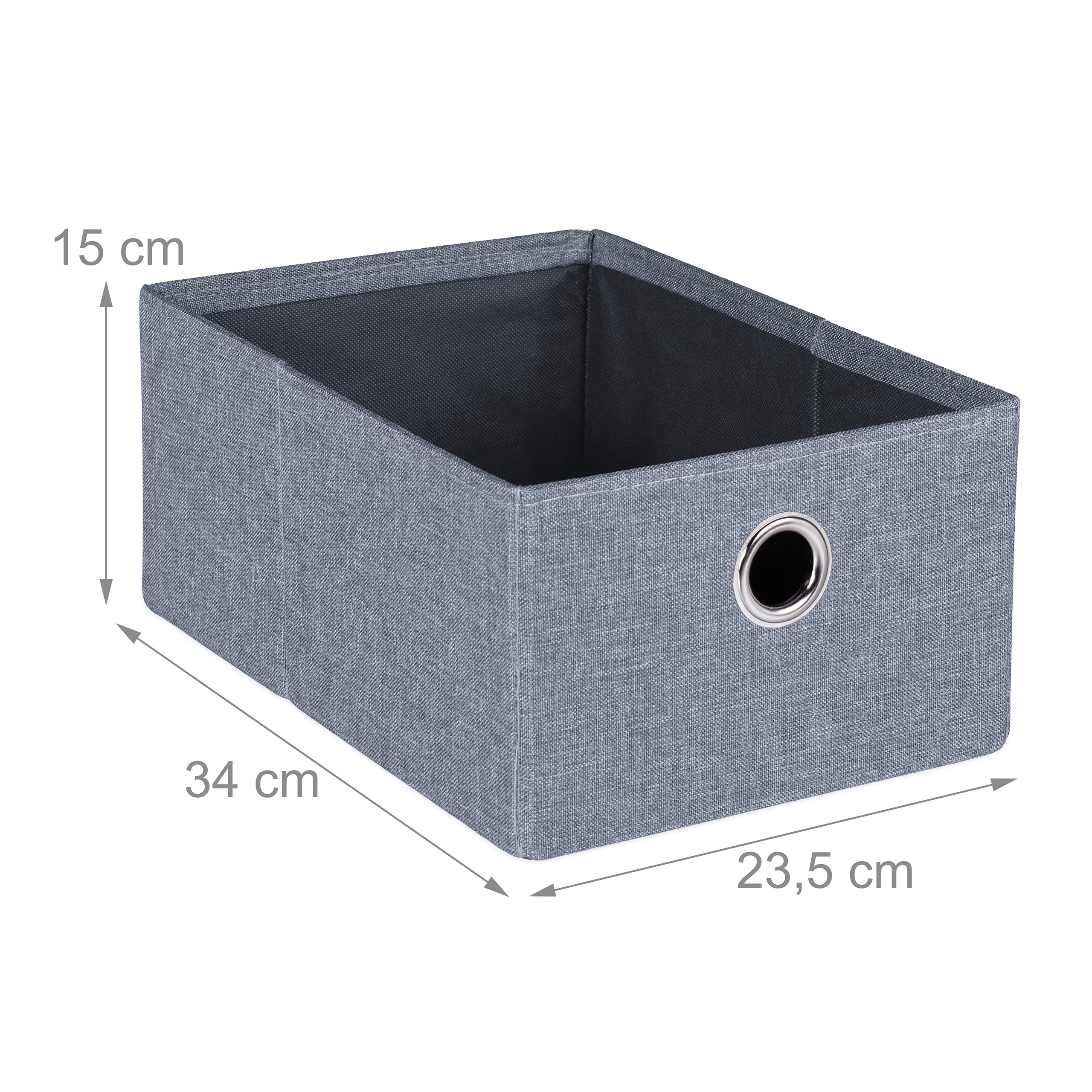 Relaxdays Panca Contenitore con 6 Cassetti, Pieghevole, Ingresso o Camera Letto, HLP: 39x76x38 cm, Porta Giochi, Grigio
