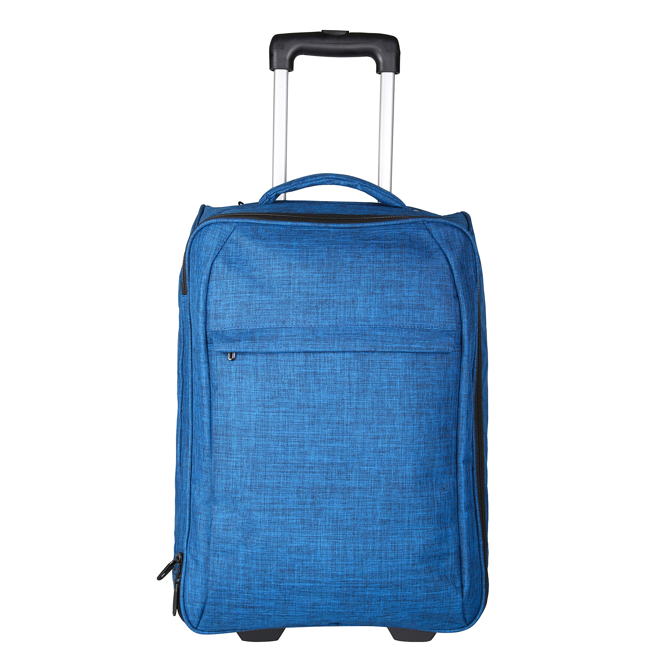 Travigo 20" Collapsible Carry On Luggage Two-Tone Polyester 900D Fabric Blue
