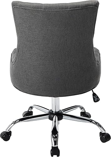 Miniatura 5 de Christopher Knight Home Bagnold - Silla de escritorio, gris oscuro + cromo, 27.5 pulgadas de profundidad x 26 pulgadas de ancho x 36 pulgadas de alto