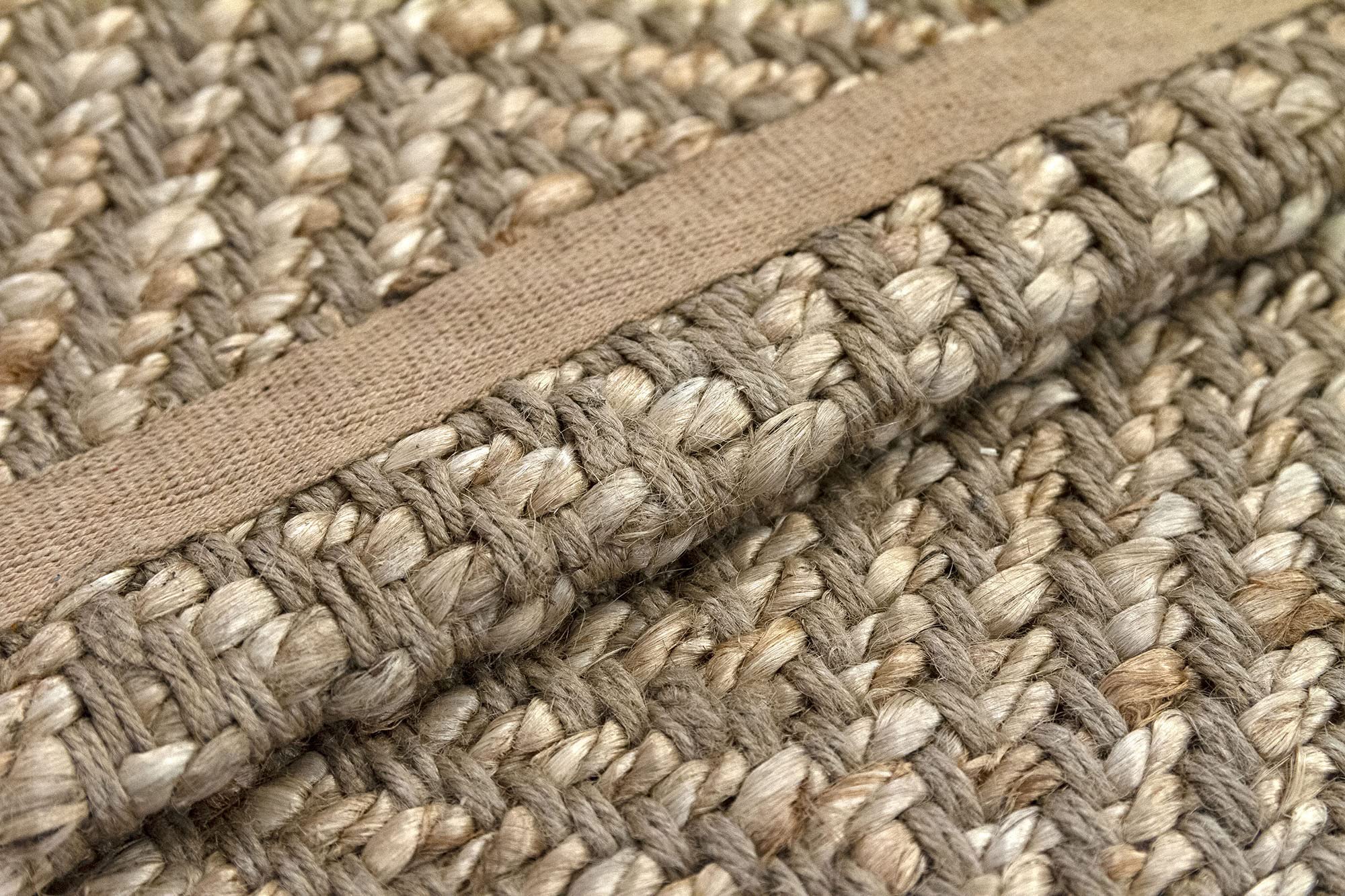 HAMID - Alfombra de Yute Alcázar, 100% Fibra de Yute Natural, Alfombra Suave, Tejida a Mano, Alfombra de Salón, Comedor, Dormitorio, Pasillos, Entrada - Natural, (150x80cm)