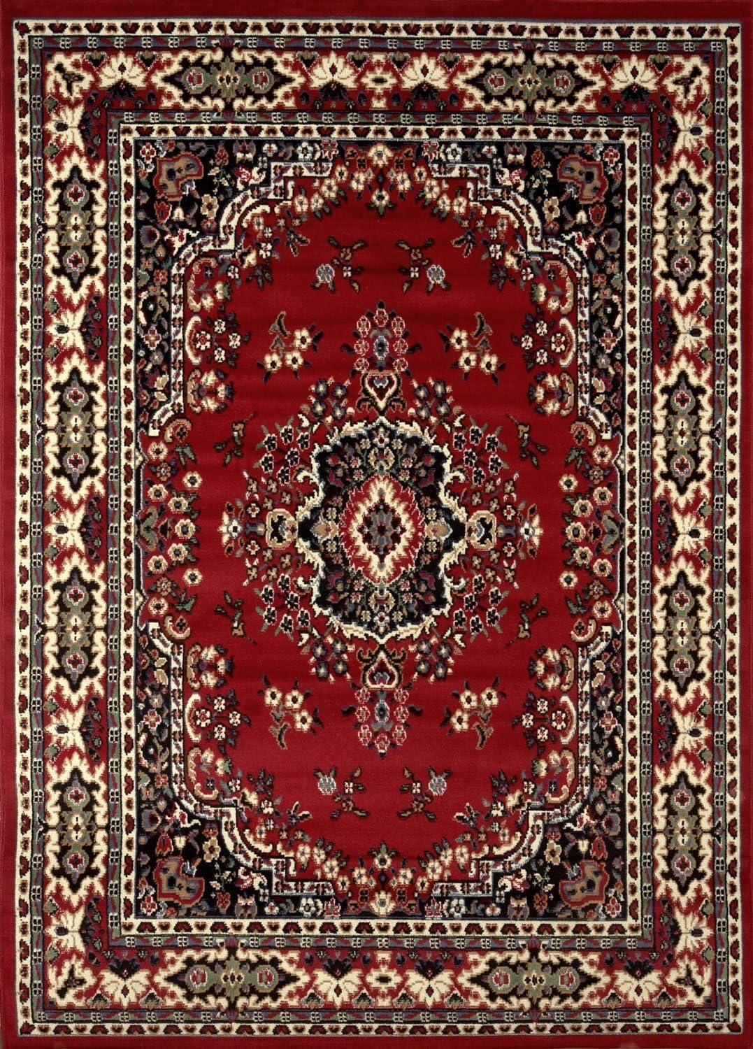 Spectrumrug Traditional Area Rug, Supreme Red