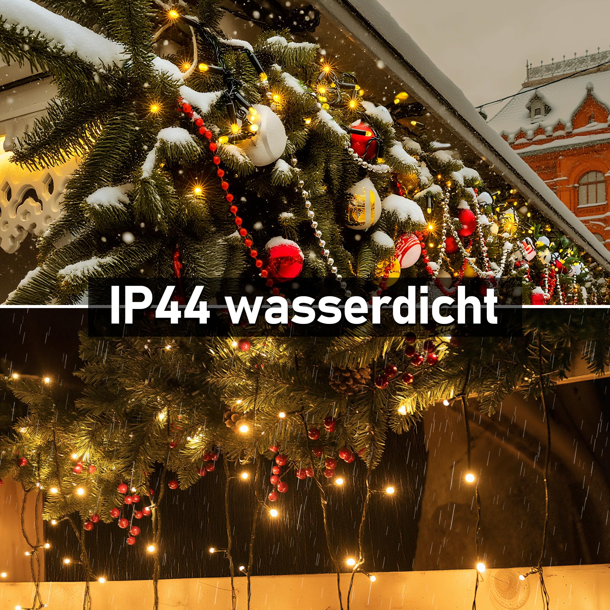 HeiPard Smart RGB LED Lichterkette 20 m, 200 LED Farbwechsel Strings mit App & Fernbedienung, Innen & Außen IP44, Sprach- & Musiksteuerung für Weihnachten, Party & Deko