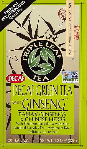 Green Tea-No Caffeine with Ginseng & Chinese Herbs Triple Leaf