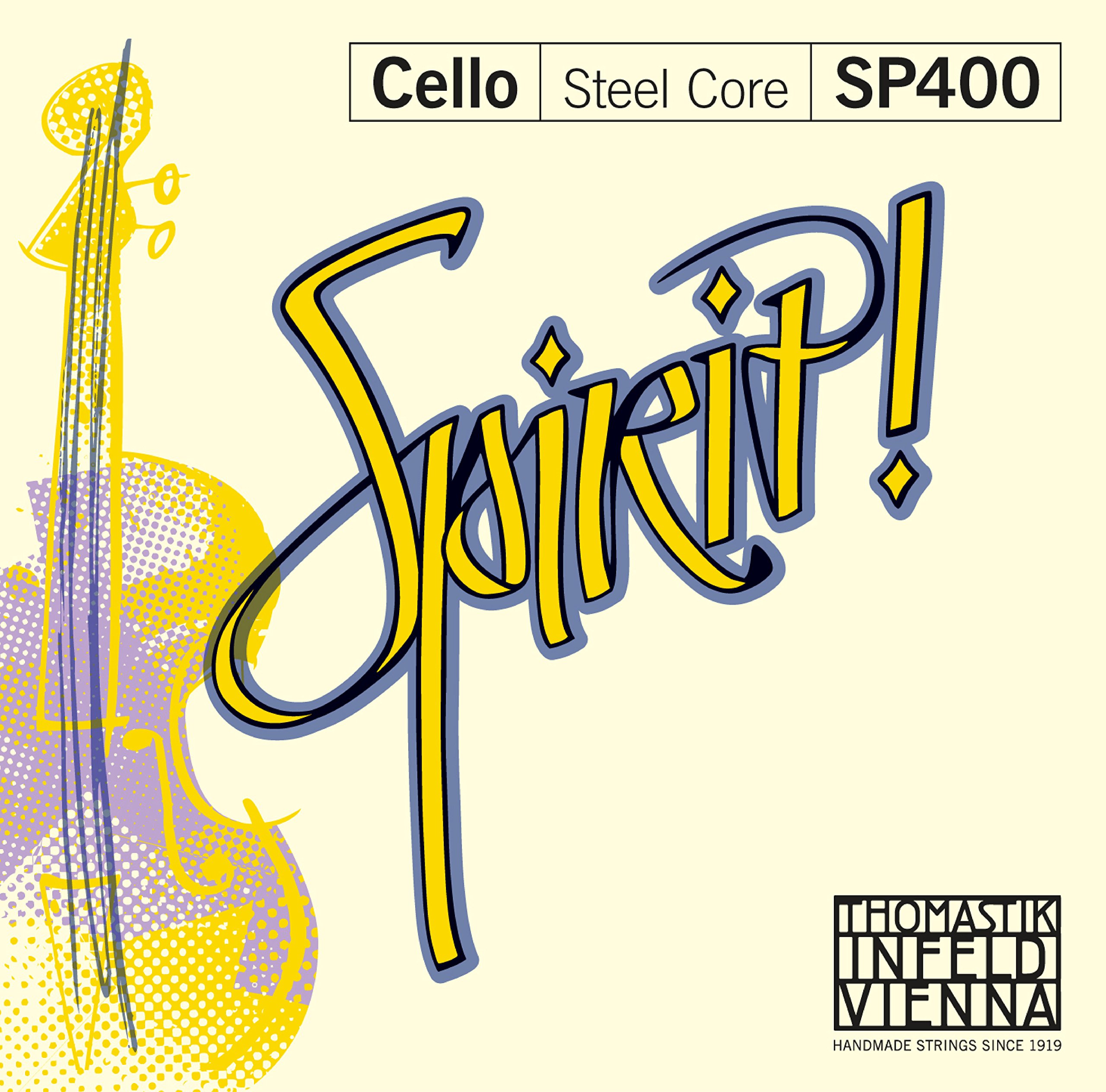Thomastik Corde per Cello Spirit! Fractional - per taglie piccole Set 3/4 media rivestimento cromo