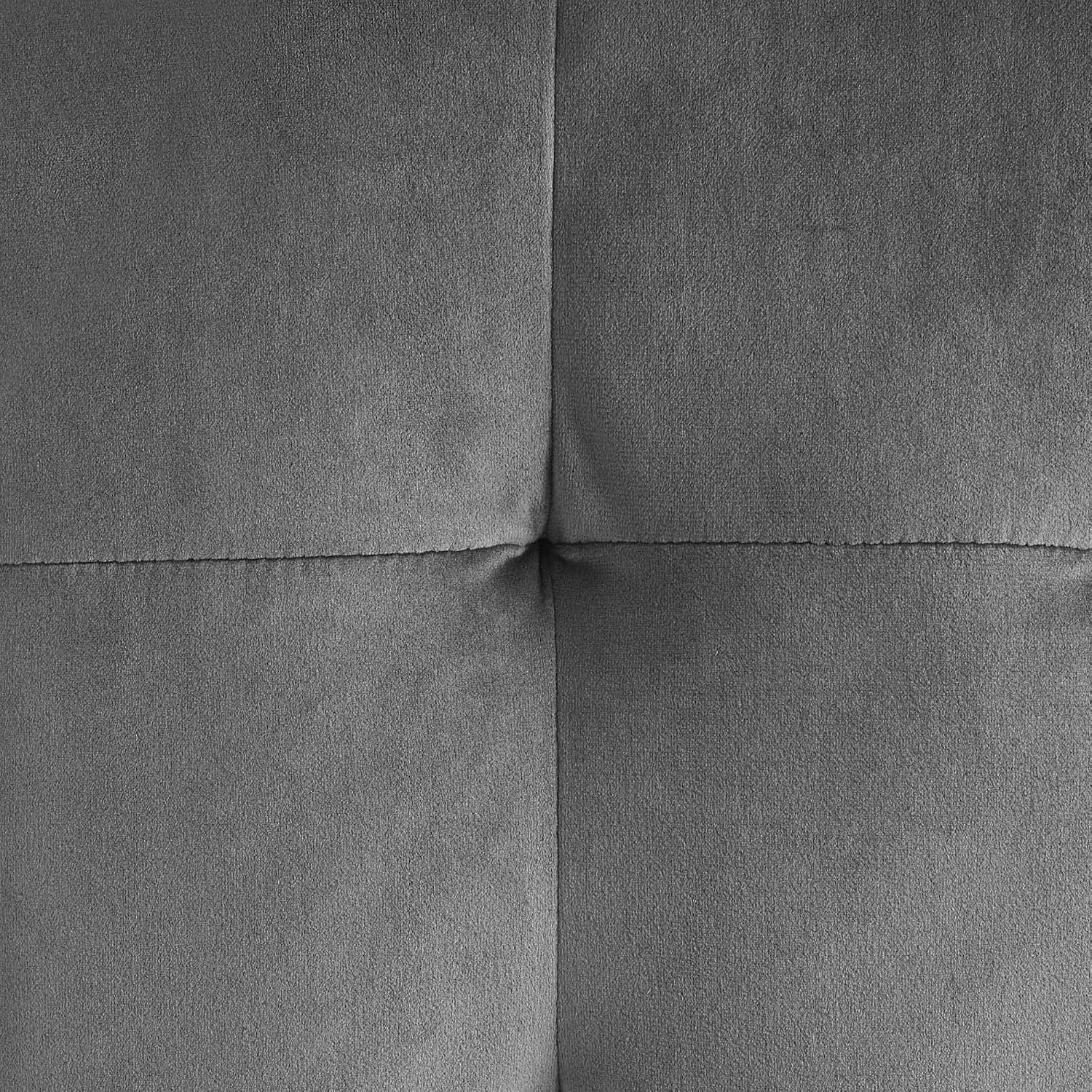Ergode Contour Performance Velvet Ottoman - Elegant, Durable, Plush, Fully Assembled