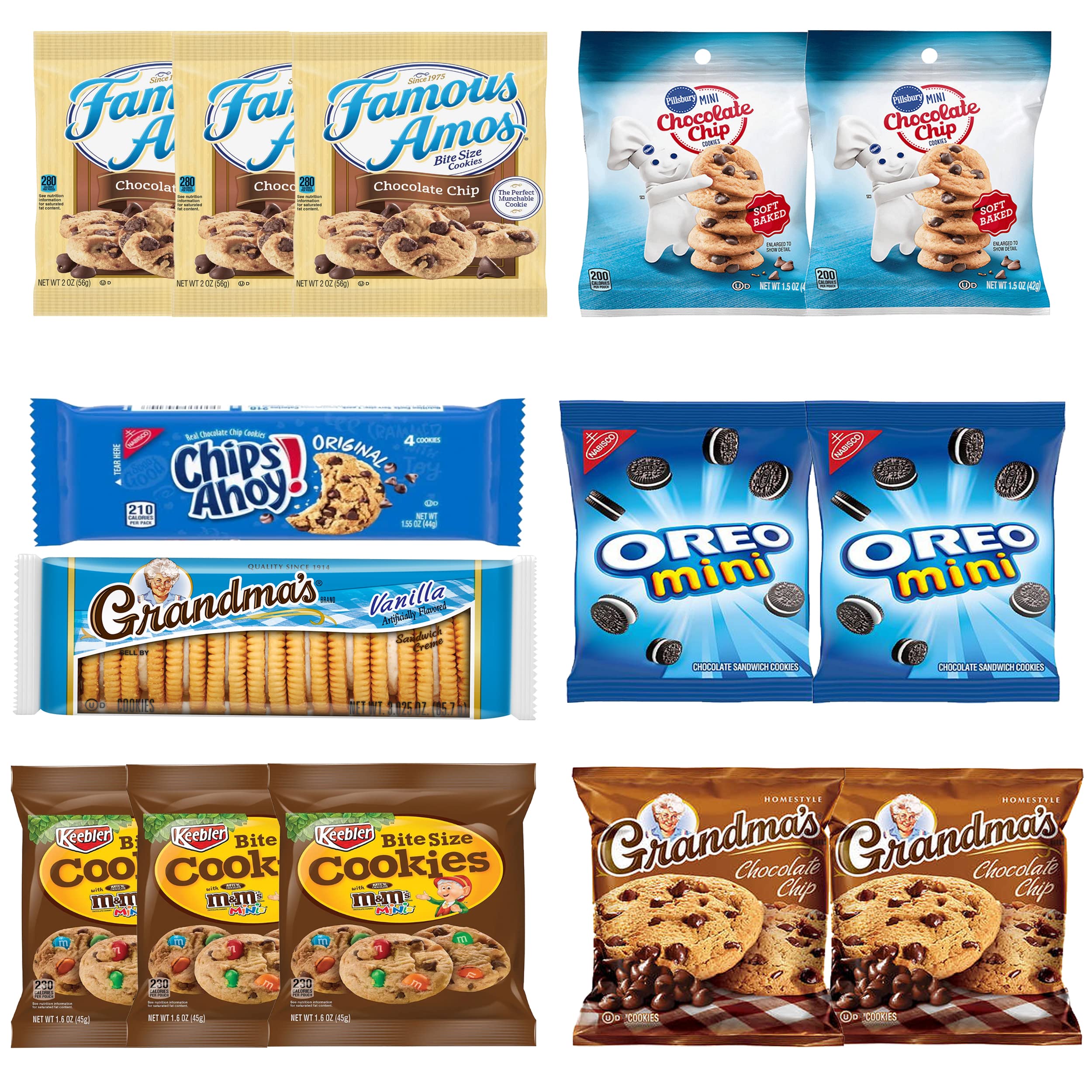 Cookies Snacks Variety Pack for Adults Individually Wrapped Assortment Bulk (30 count) Snack