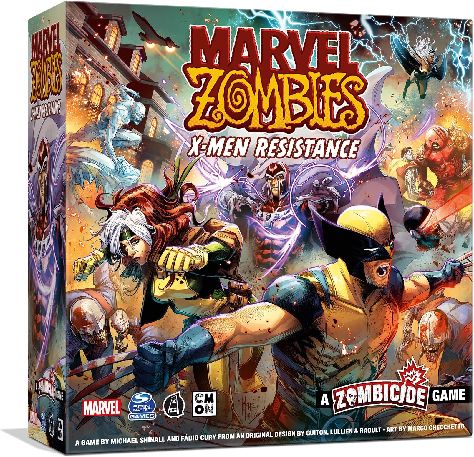 CMON Marvel Zombies - A Zombicide Game: X-Men Resistance - Unleash The X-Men Superheroes to Halt The Zombie Apocalypse! Cooperative Strategy Game, Ages 14+, 1-6 Players, 60 Minute Playtime
