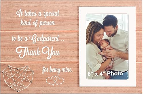 Miniatura 23 de Regalo de Propuesta para Madrina Marco de Fotos Único para Madrina Recuerdo - Regalo de Agradecimiento - Marco para Bautizo y Bautismo para Madrina