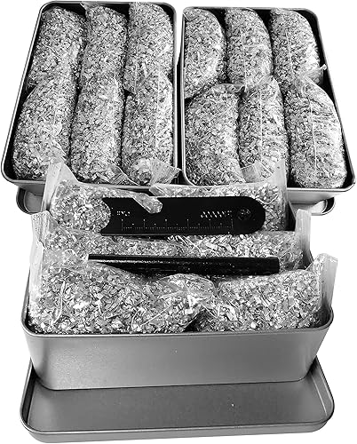 Kit de inicio de incendios de emergencia, 6 bolsas de magnesio + varilla de ferro de 3.15 pulgadas (más de 12,000 golpes) + cuerda encerada de 4