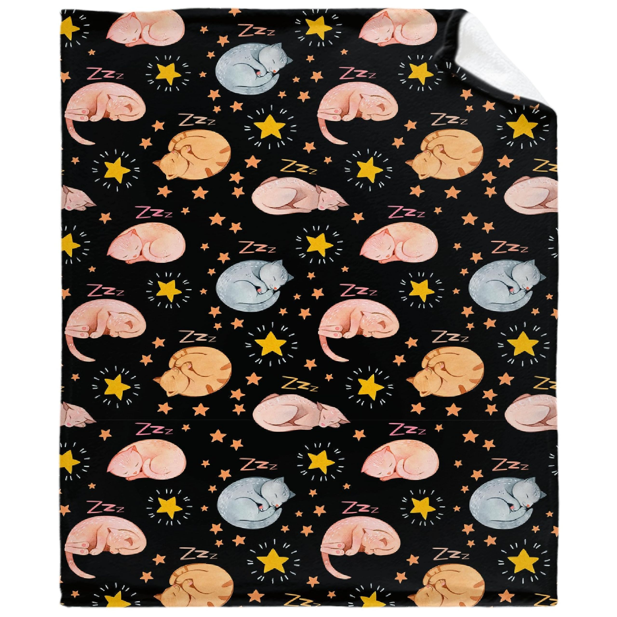 Cats Blanket Lightweight Flannel Throw Blanket Gifts for Girls in All Season Blanket for Bed/Couch/Sofa 30