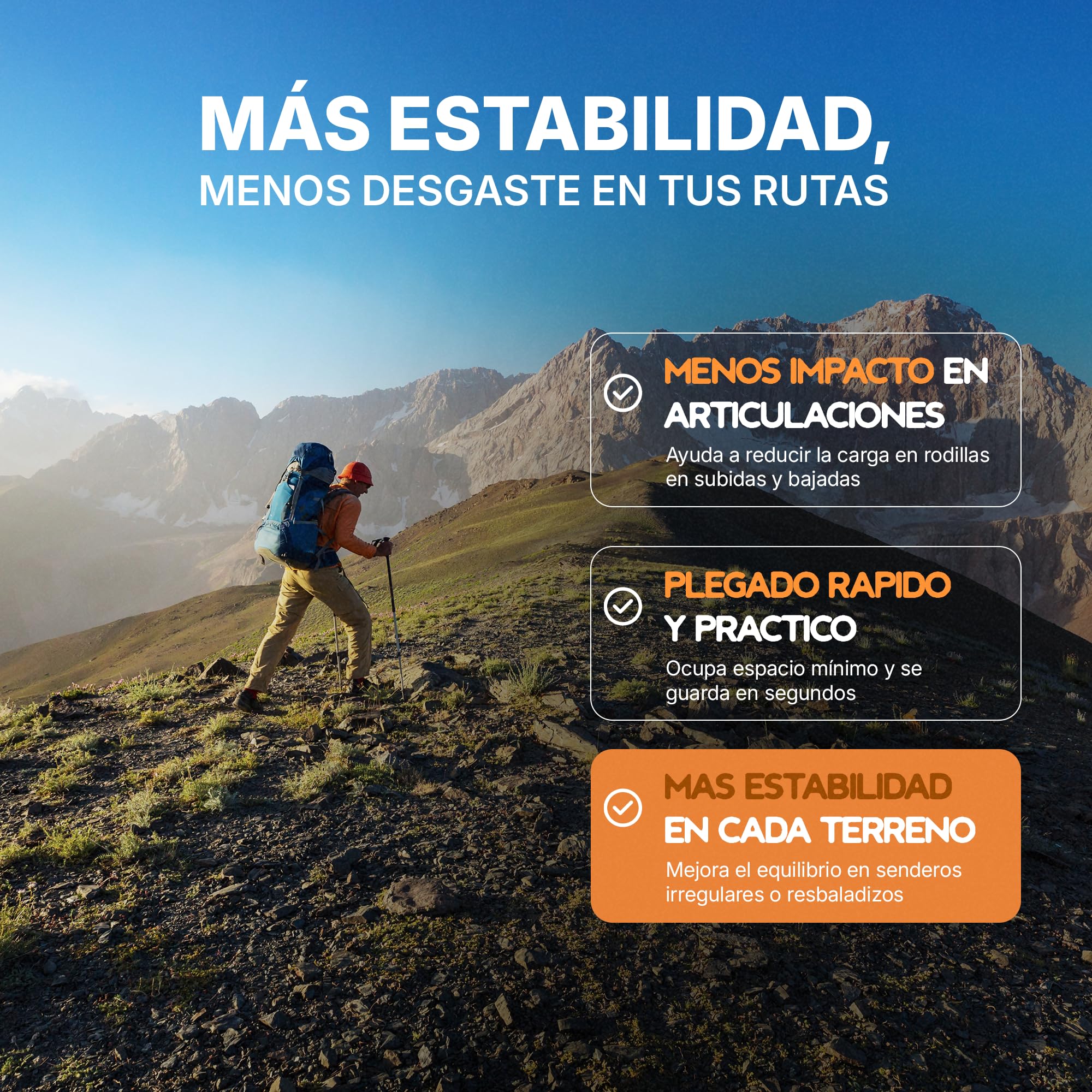 Bastoncini da trekking pieghevoli, 2 bastoncini da trekking, alluminio 7075, leggeri, regolabili da 120 a 135 cm, manico in sughero, 4 paia di fermi, regolazione rapida, montagna, marcia nordica