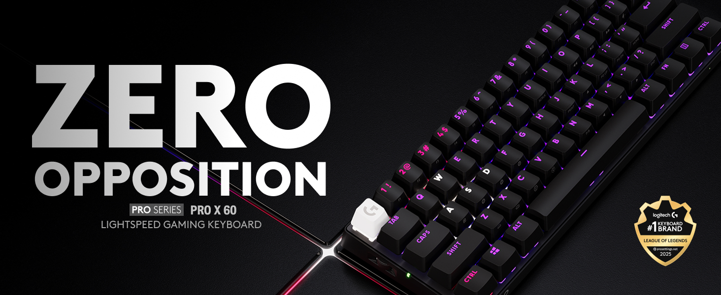 Amazon.com: Logitech G PRO X 60% Wireless Gaming Keyboard (Tactile