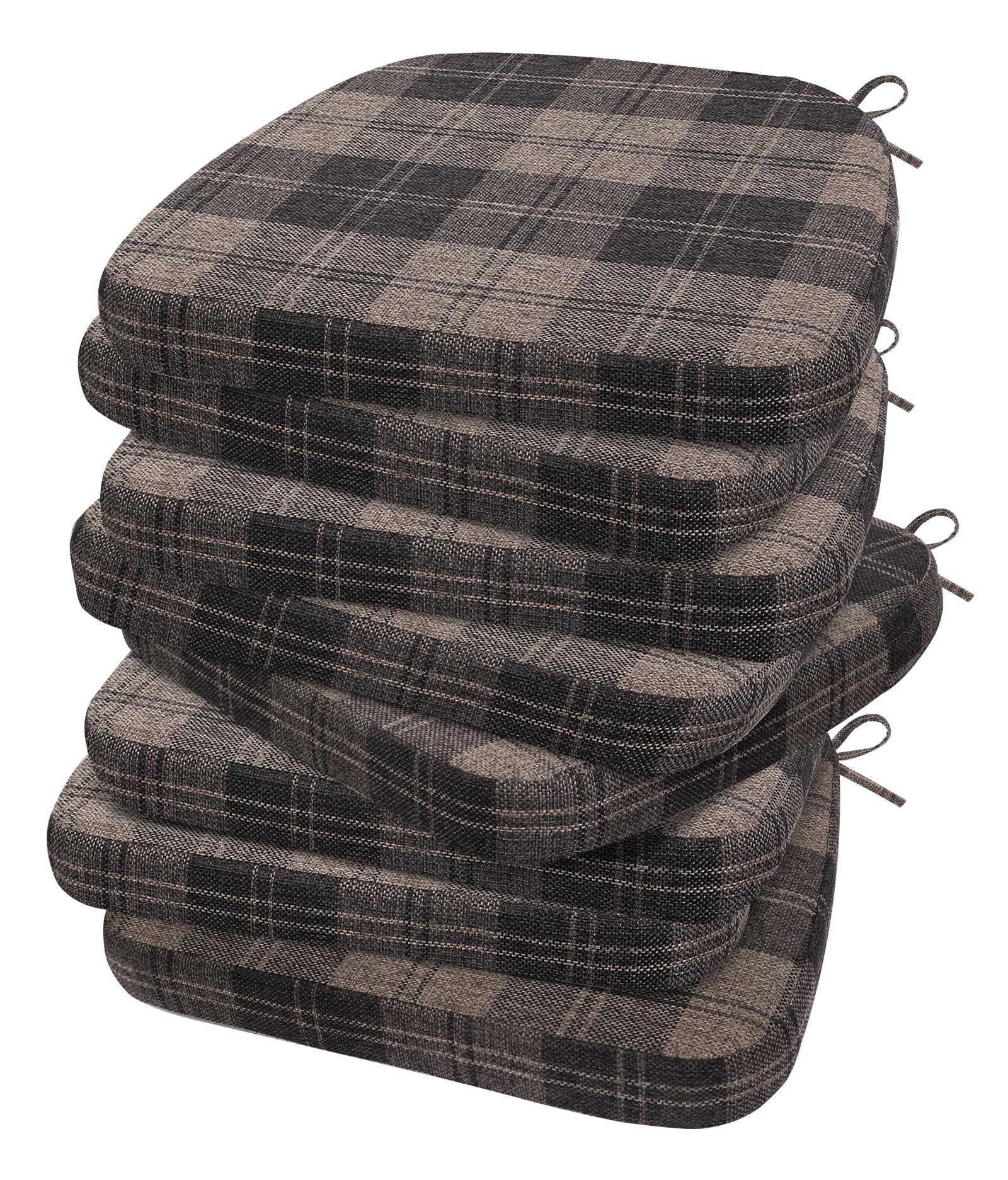 AAAAAcessories Chair Cushions for Dining Chairs, 17 x 16 x 2 in, Set of 8