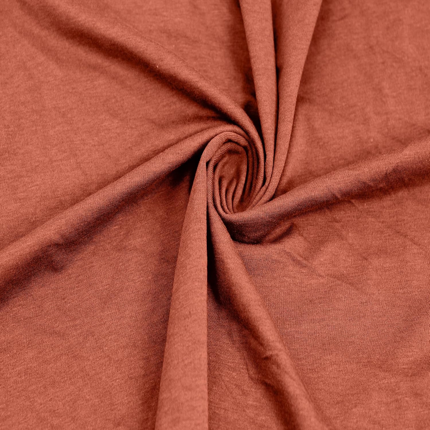 Texco Soft Stretch Cotton Rayon Spandex Blend – Cotton Rayon Spandex – 60” Wide, 150 GSM – Perfect for Apparel, Lounge Wear & DIY Sewing