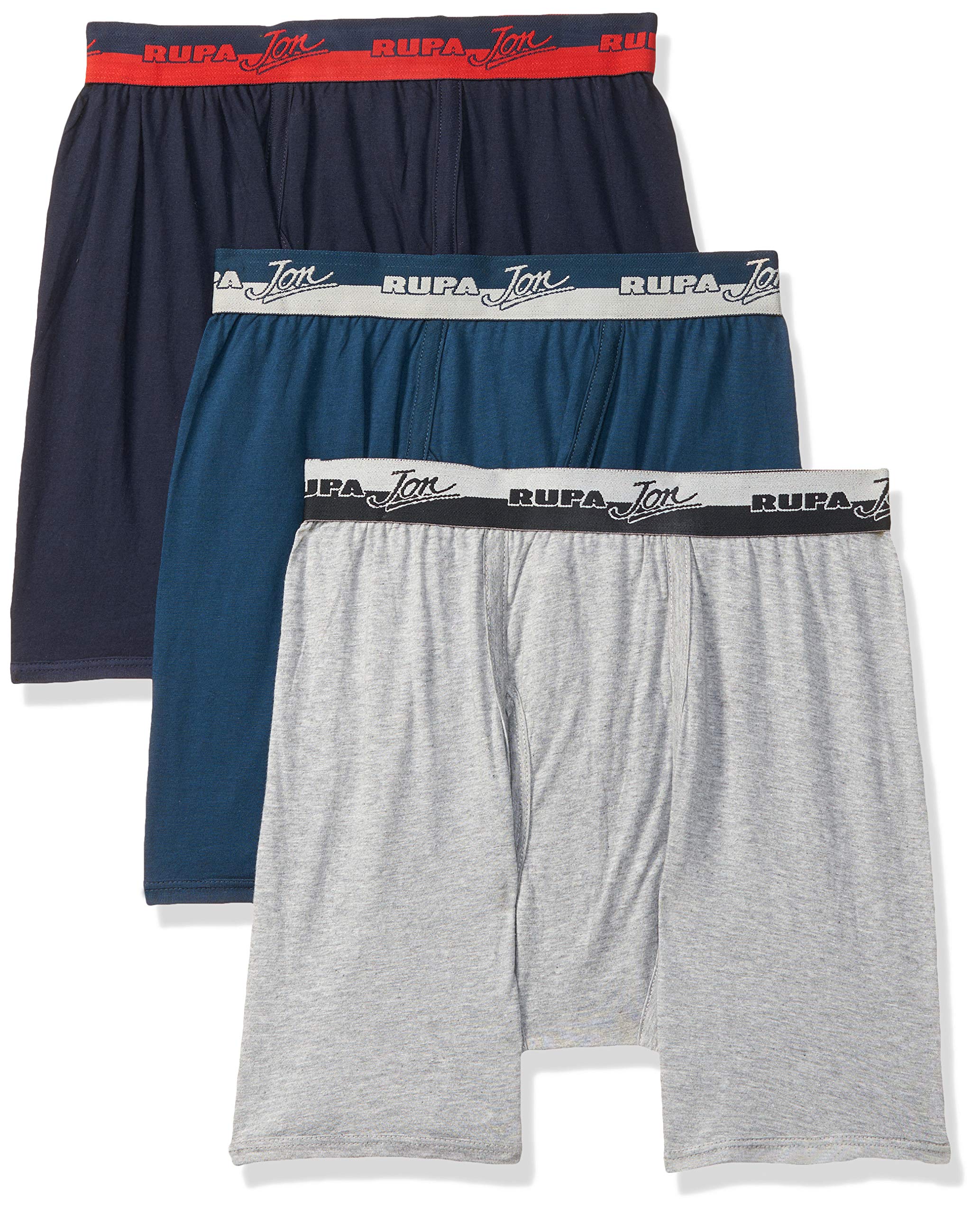 rupa jon Rupa Men's Cotton Regular Solid Trunks (Color & Print May Vary) (Pack of 3) (ACE OE DW P3 ASST_Assorted_90 CM)-picture-44
