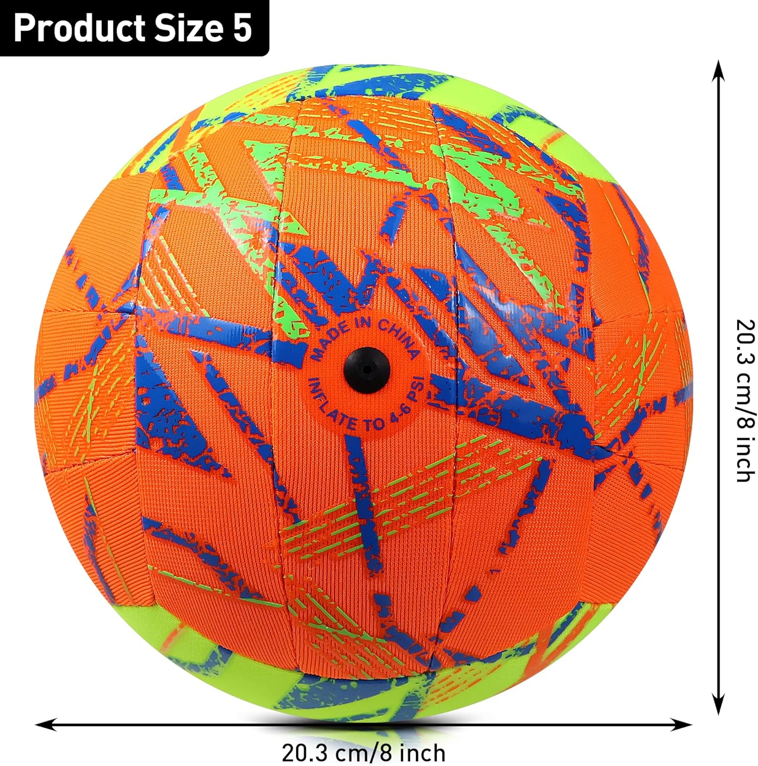 YANYODO Swimming Pool Waterproof Beach Volleyball, Soft Indoor Outdoor Size 5 Volleyball with Pump for Teenagers Adults Swimming Pool Beach Games to Play - Image 4