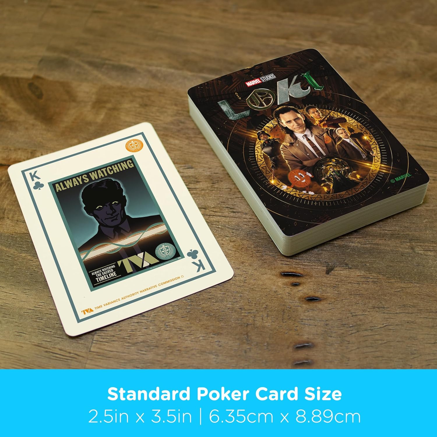 Aquarius Marvel Loki Playing Cards - Loki Themed Deck of Cards for Your Favorite Card Games - Officially Licensed Marvel Comics Merchandise & Collectibles