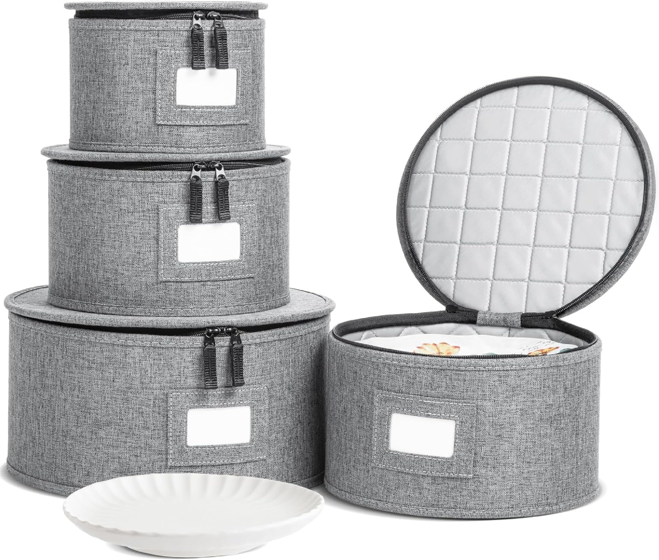 China Storage Containers, Containers for Organizing, Hard Shell Case, Felt Plate Dividers, Moving Supplies, Storage Box, Wine, Dishes, Glasses Storage, Charger Plates Storage Containers