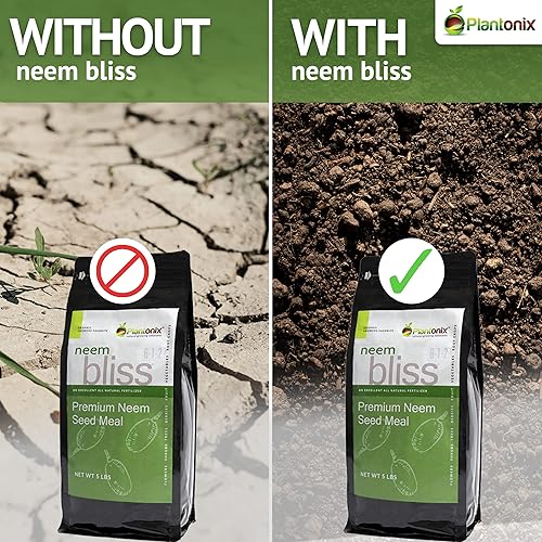 Miniatura 3 de Worm Bliss (4 cuartos de galón) + harina de neem (5 libras)  Fertilizante de harina de semillas de neem y fundición de gusanos orgánicos para