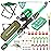 DaddyGoFish Kids Fishing Pole - Rod Reel Combo Tackle Box Starter Set - First Year Small Dock Gear Kit for Boys Girls Toddler Youth Age Beginner Little Children Junior Anglers (Green, 4ft)