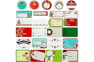 432 Premium Self Adhesive Christmas Sticker Name Labels/Gift Tags
