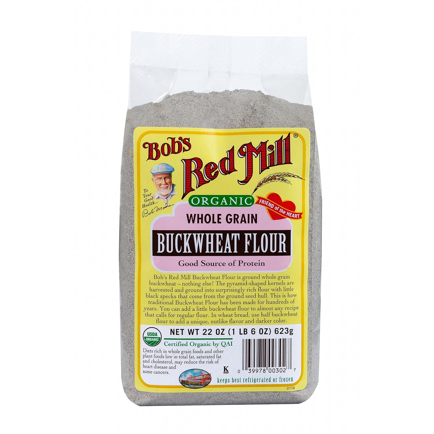 Bob's Red Mill Organic Buckwheat Flour, 22 Oz (4 Pack)