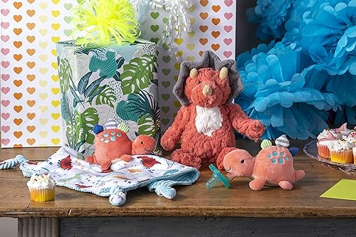 Miniatura 6 de Mary Meyer Chupete infantil WubbaNub, 6 pulgadas, dinosaurio Pebblesaurus