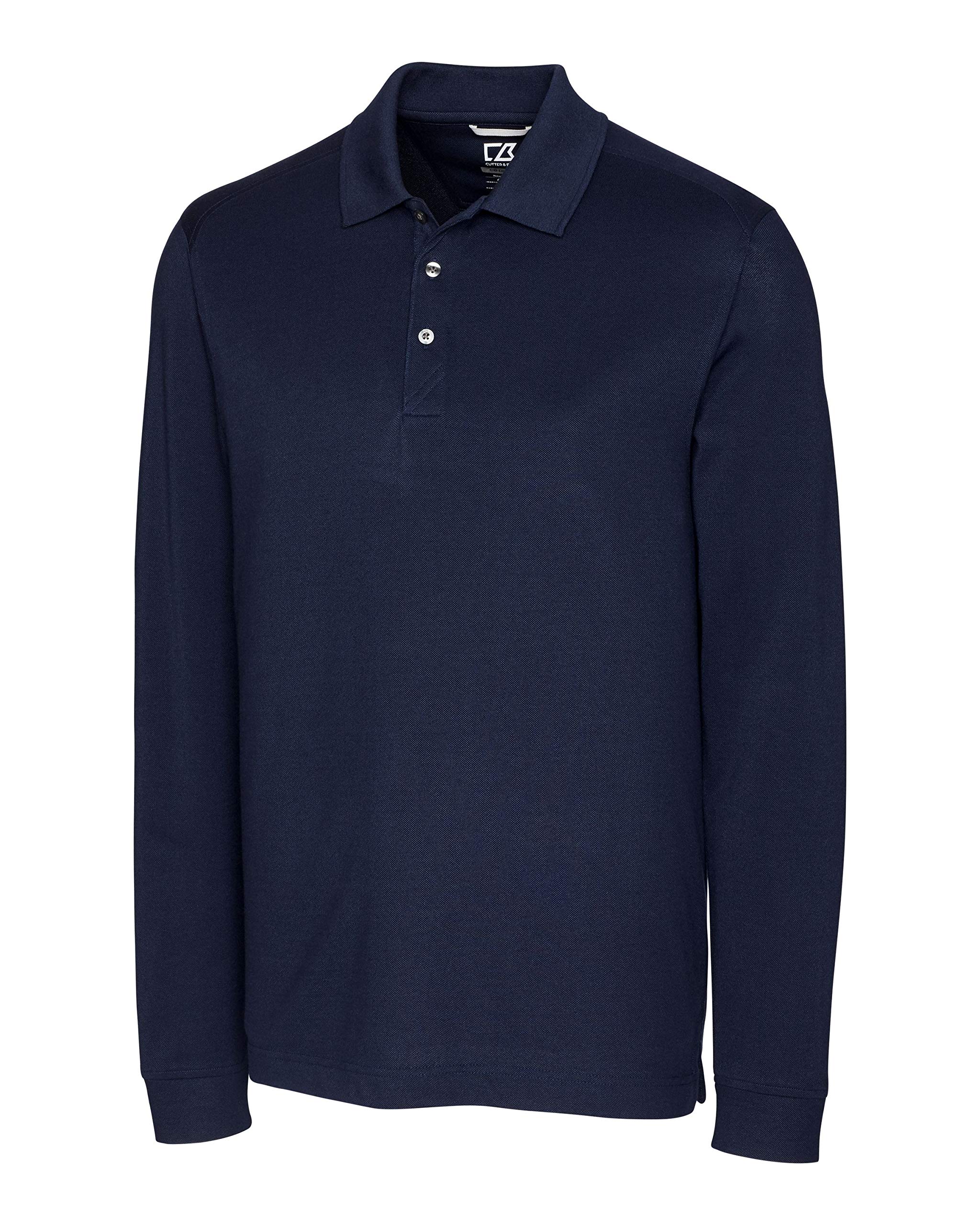 Cutter & BuckMen's 35+UPF, Long Sleeve Advantage Polo Shirt