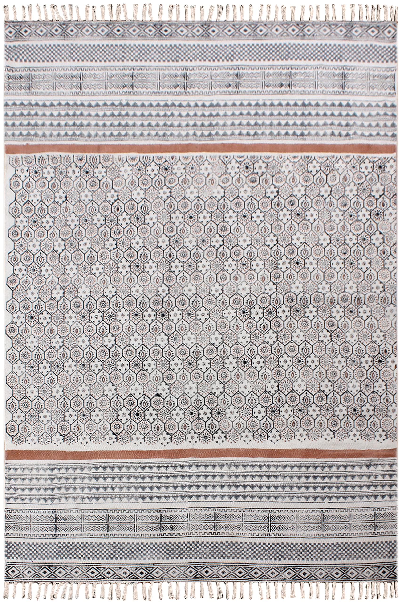 Tapis d'intérieur et d'extérieur géométrique pour salon et terrasse