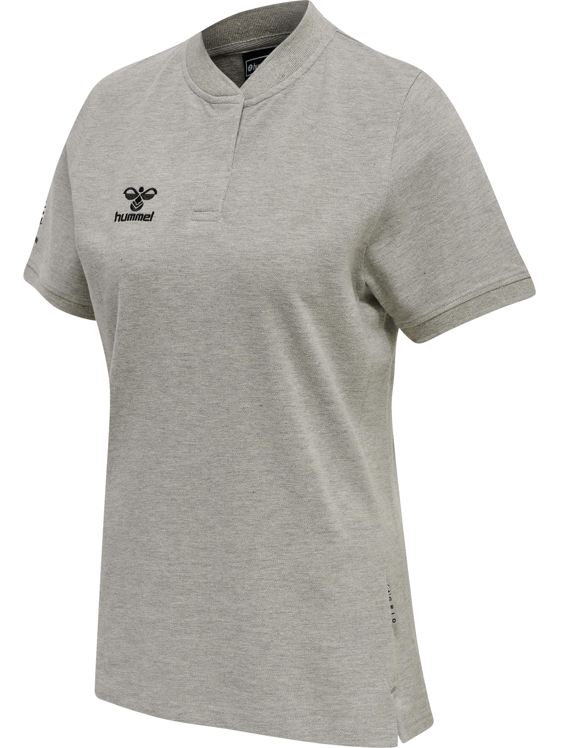 hummel Hmlmove Grid Women's Polo Shirt Grey Melange
