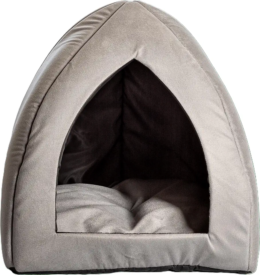 Cama Oca para Pets tipo Cabana Iglu Cinza