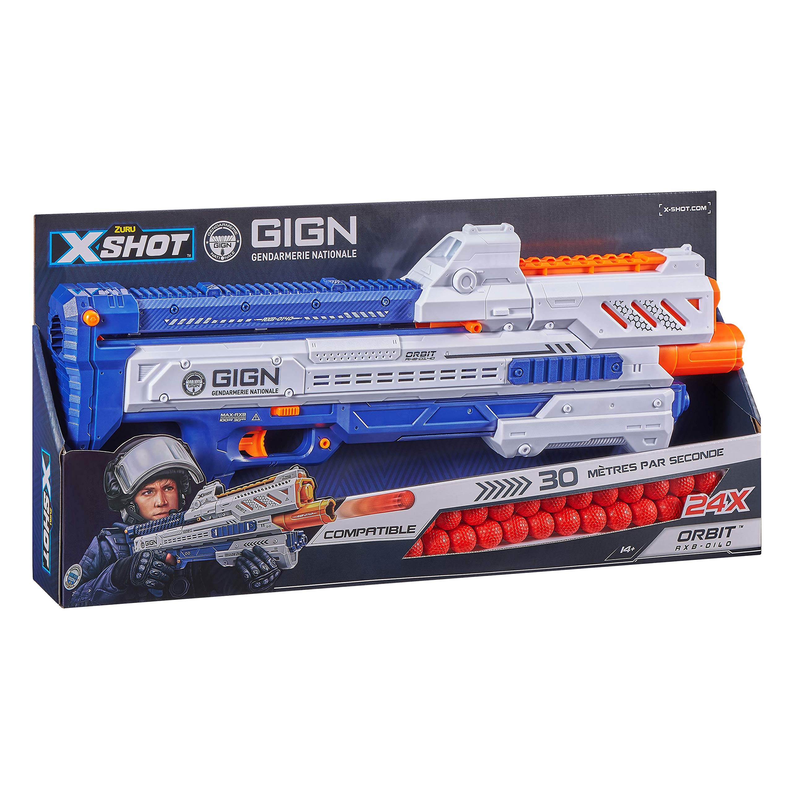 ZURU- XSHOT-Blaster-Chaos Orbit-Balls in schiuma, 36281-B, GIGN-24