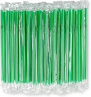 Vista 7 de Pajitas flexibles de plástico desechables sin BPA de 8 pulgadas de largo (paquete de 200 unidades, colorido)