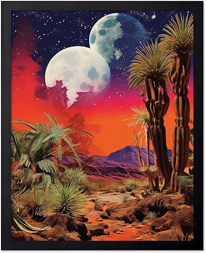 Miniatura 38 de Poster Master Póster del desierto – Impresión de flores retro – Arte creativo surrealista – Estilo moderno – Ilustración de cactus – Obra de arte