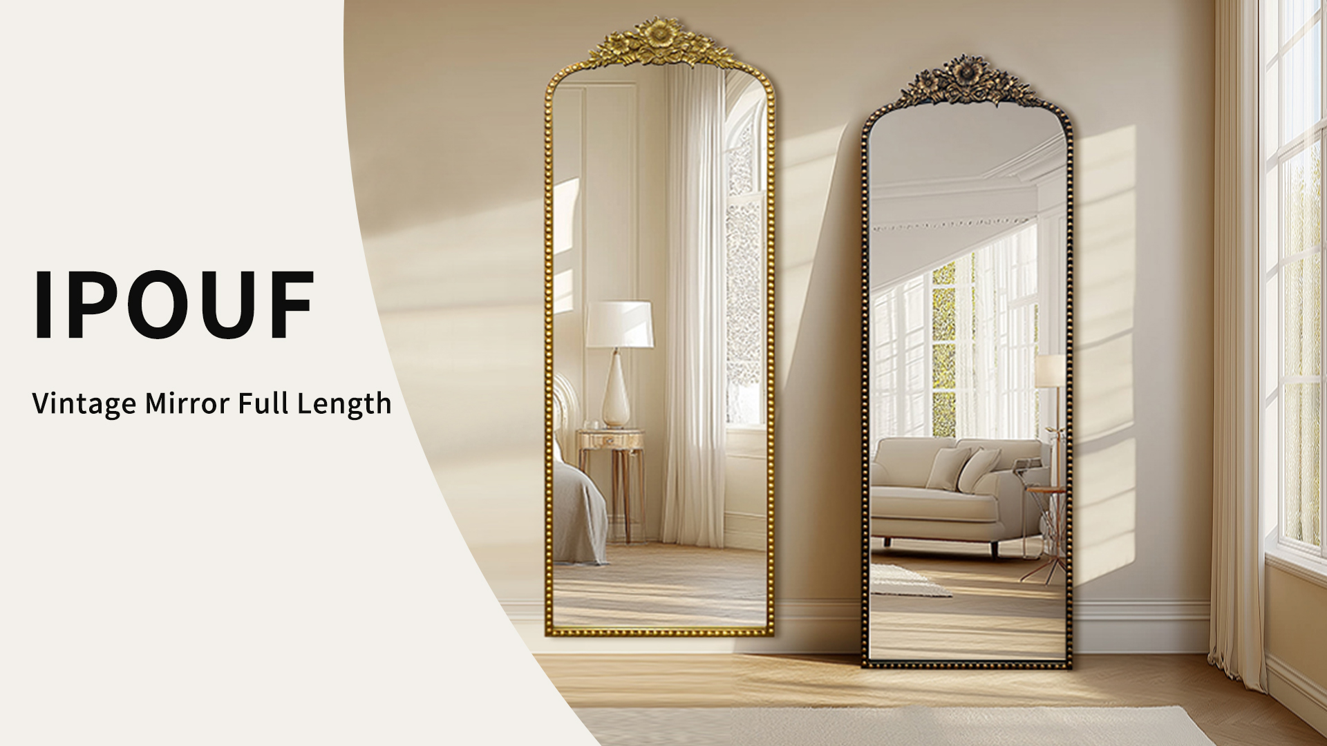 Amazon.com: IPOUF Full Length Mirror, 75x30 Baroque Style Vintage