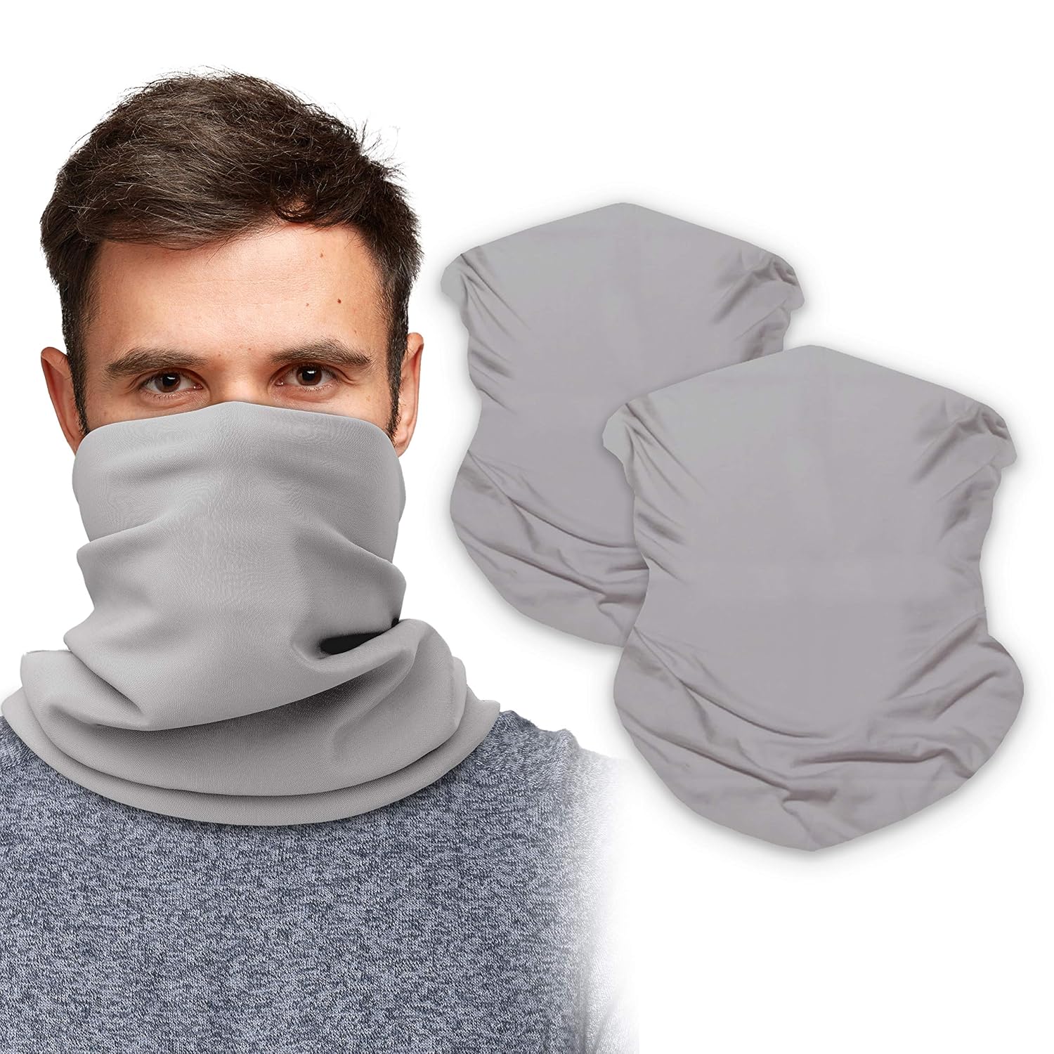 SoJourner Neck Gaiter, Grey, 2 Pack