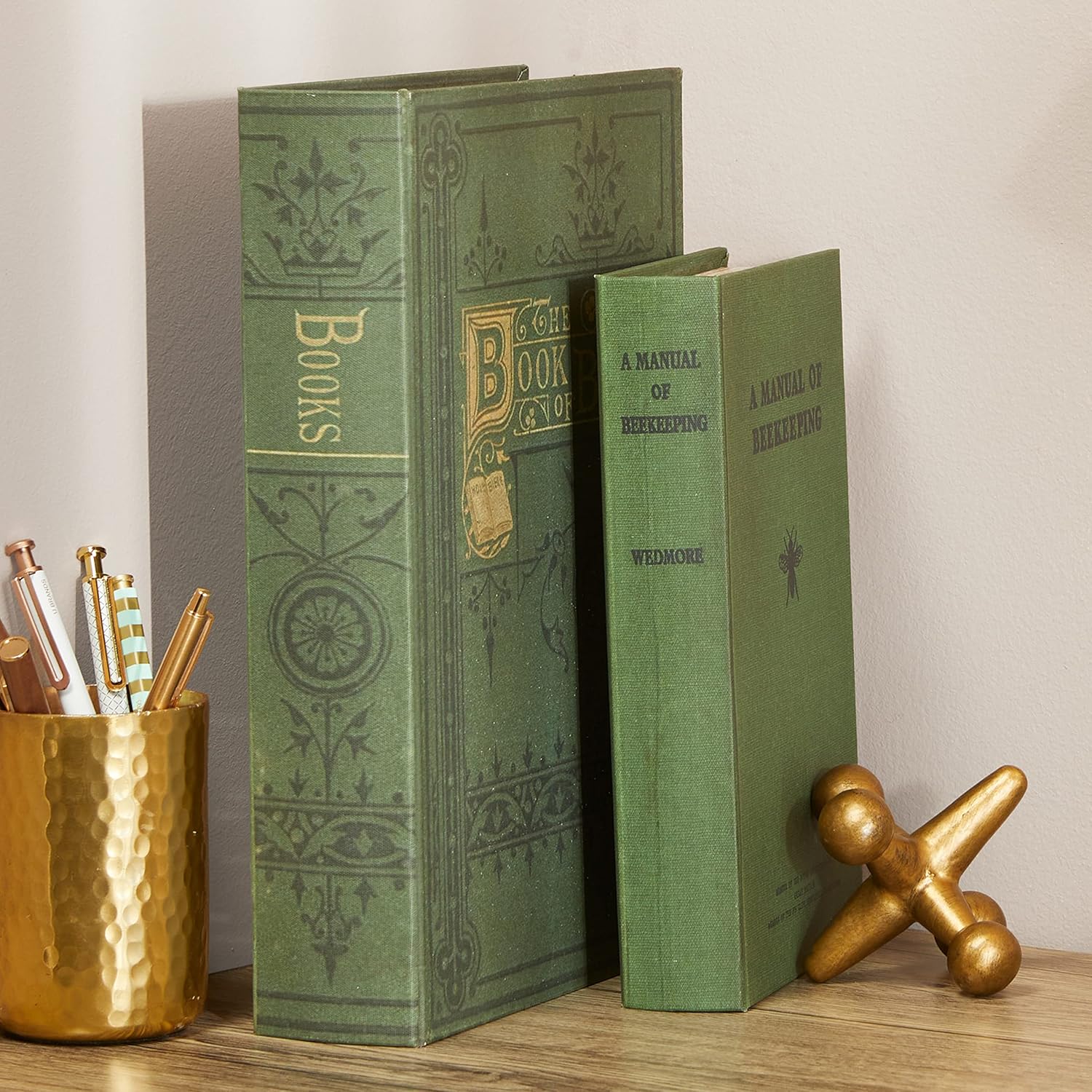 The Lakeside Collection Set of 2 Book Boxes