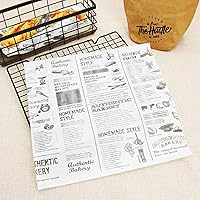 Vista 2 de Papel Premium para Delicatessen 12"x12" - Paquete de 200 - Resistente al Agua y Grasa, Forros Antigrasa para Bandejas de Comida - Envoltorios