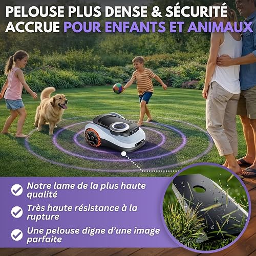 Filzada® 36x Lames Robot Tondeuse Carbone compatible avec Segway Navimow - 5