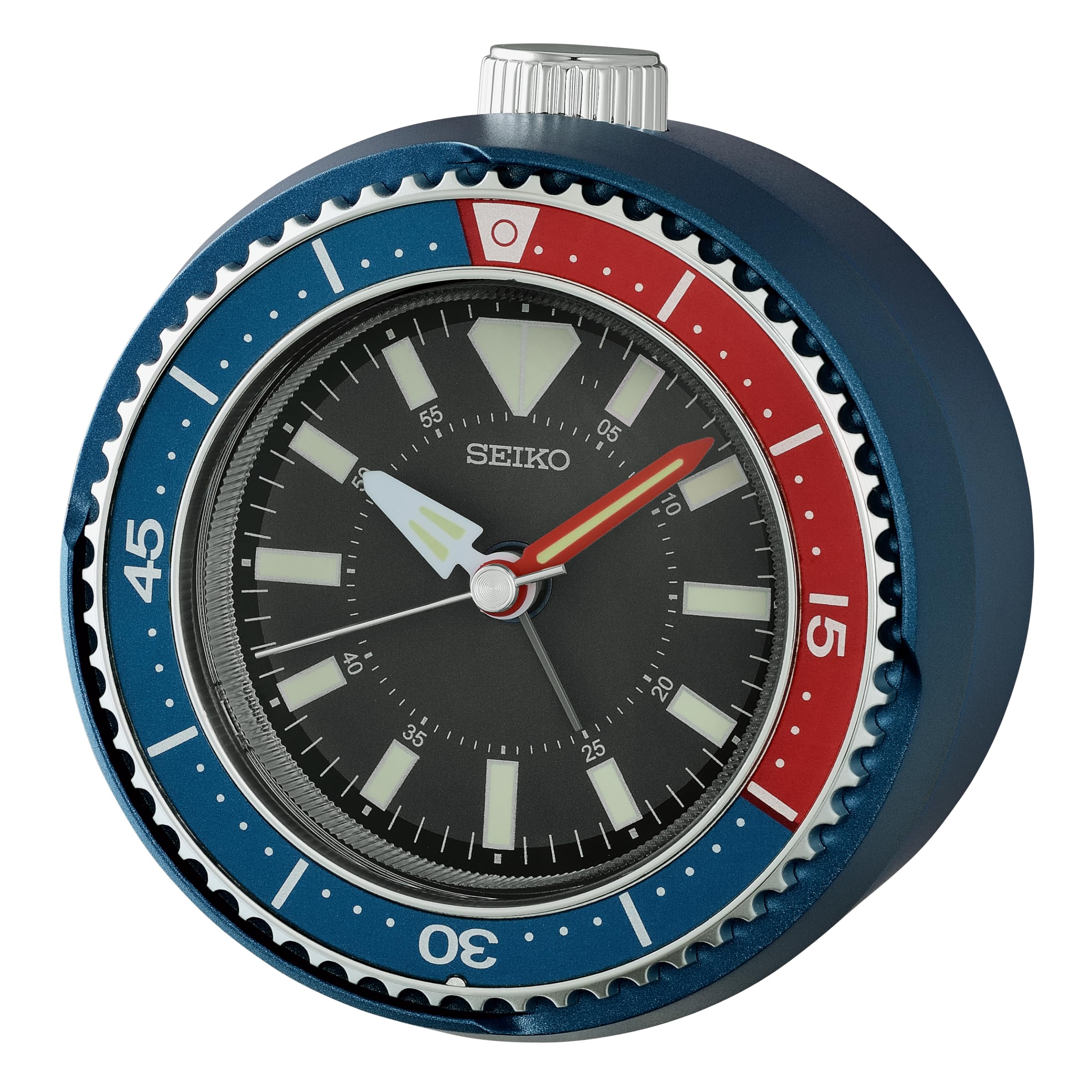 Seiko Clocks Blue/Red Alarm Clock, Standard