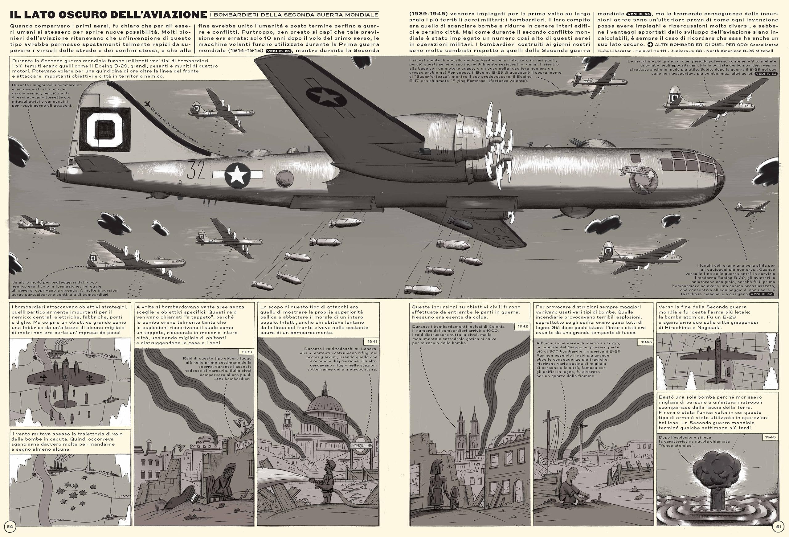 In alto! Storia illustrata dell'aviazione. Ediz. a colori