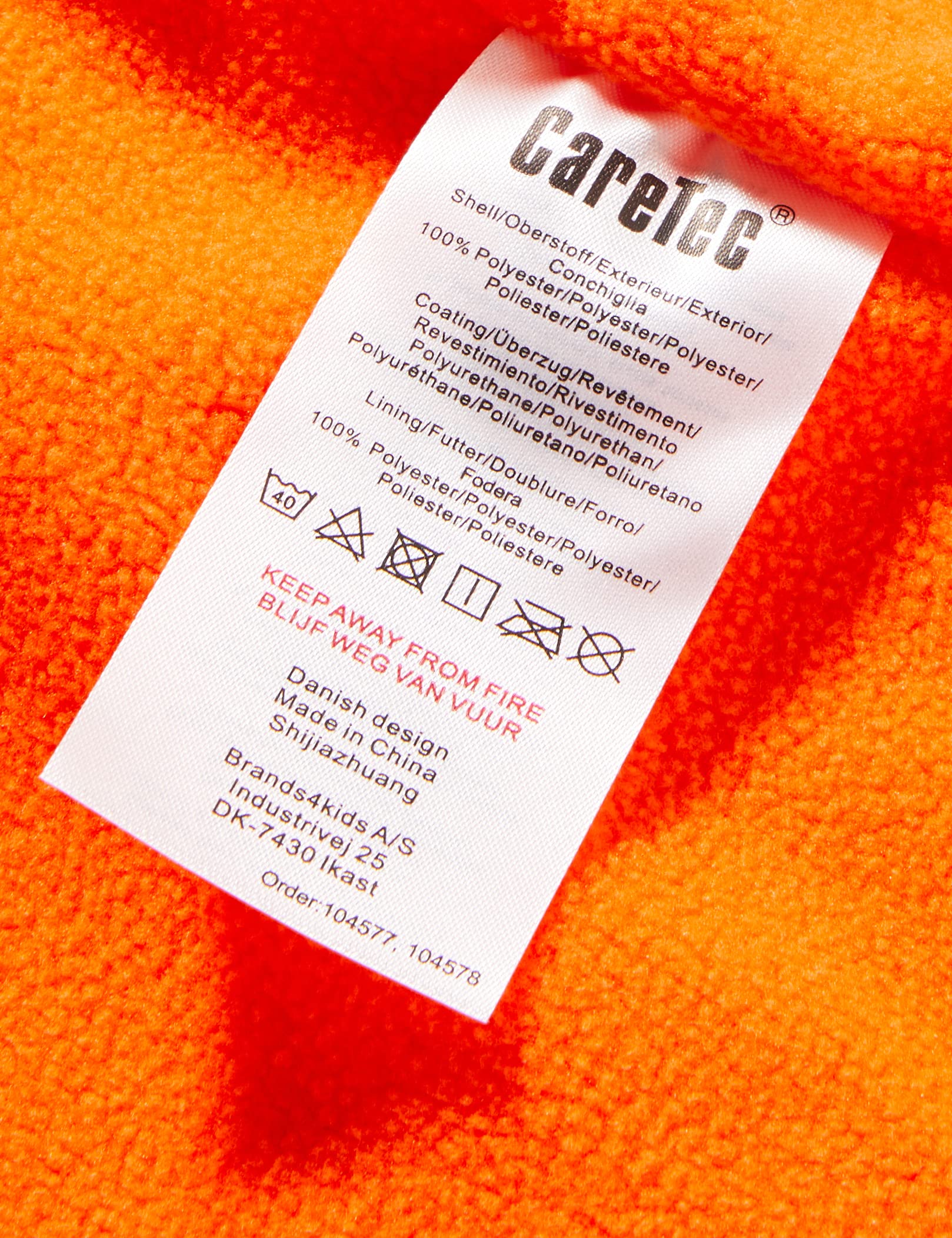 CareTec Rain Suit - Pu W. Fleece Impermeabile e Pantaloni Impermeabili Bambini e Ragazzi (Pacco da 1)
