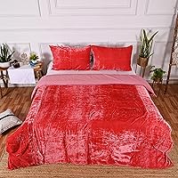 Vista 44 de Fundas de edredón de terciopelo aplastado ultra lujosas, ropa de cama bohemia color burdeos, tamaño Queen, ropa de cama UO, funda de edredón Donna