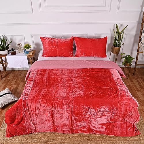 Miniatura 44 de Fundas de edredón de terciopelo aplastado ultra lujosas, ropa de cama bohemia color burdeos, tamaño Queen, ropa de cama UO, funda de edredón Donna