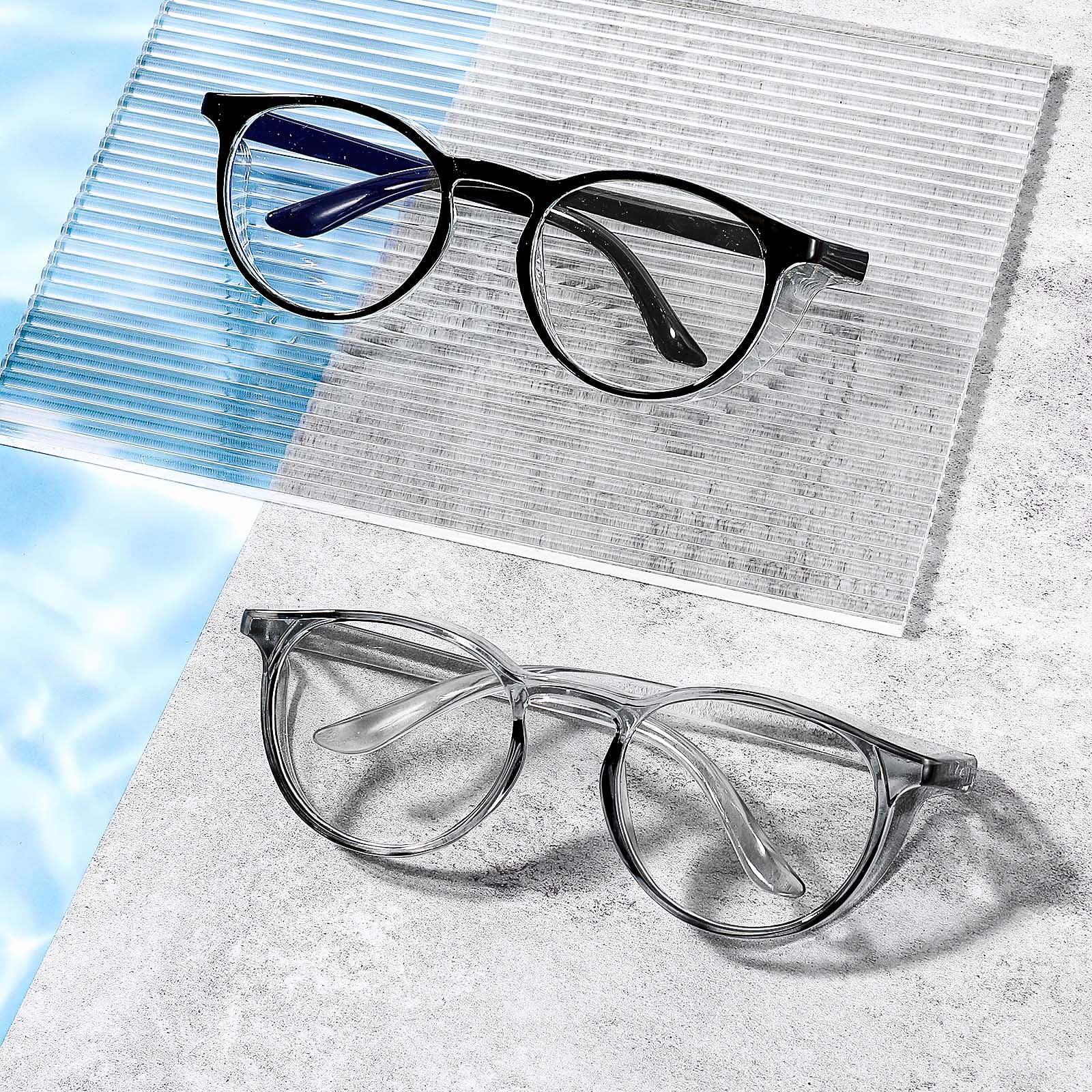 YUXIANLB Safety Glasses Anti Fog Goggles for Nurses Women Protective Eyewear 2 Pack Eye Anti Dust Protection Glasses for Women Men (Gray&Black) - Image 4